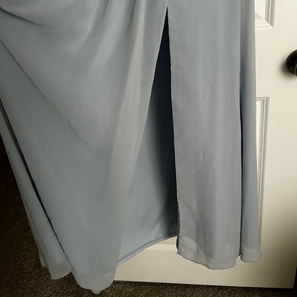 Adrianna Papell Women’s Chiffon Maxi Formal Evening Gown Dress Blue Sz 6 NWOT - Picture 4 of 9